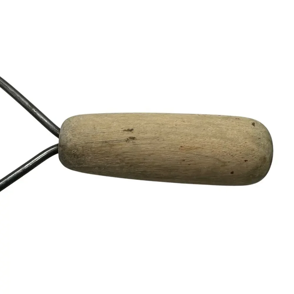 Vintage Potato Masher Wooden Handle Metal Farmhouse Decor 8.5 inch
